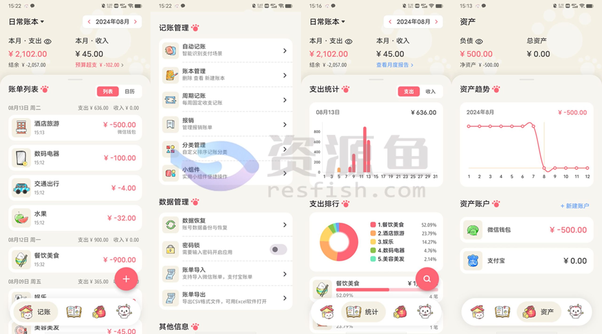 图片[1]Windows-安卓-Mac-ios-实用-破解-软件-资源-教程-分享-喵钱记账 v1.0.8，高效率记账软件Windows-安卓-Mac-ios-实用-破解-软件-资源-教程-分享-资源鱼