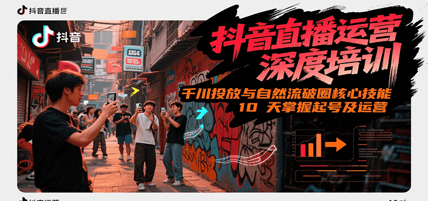 图片[1]Windows-安卓-Mac-ios-实用-破解-软件-资源-教程-分享-抖音直播运营深度培训，千川投放与自然流核心技能，10天掌握起号及运营(6-7月新课)Windows-安卓-Mac-ios-实用-破解-软件-资源-教程-分享-资源鱼