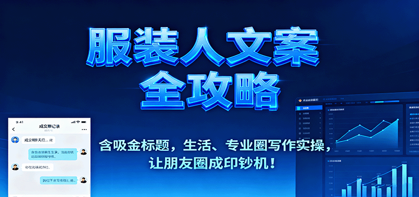 图片[1]客创社区-专注互联网轻资产资源整合与分享服装人文案全攻略，含吸金标题，生活、专业圈写作实操，让朋友圈成印钞机！客创社区-专注互联网轻资产资源整合与分享客创社区-专注互联网轻资产资源整合与分享