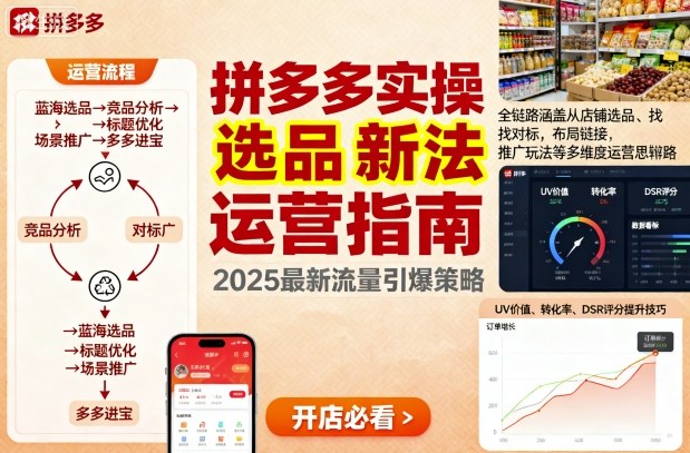 王校长9月12拼多多实操新玩法,全链路涵盖从店铺选品、找对标,布局链接,推广玩法等多维度运营思路Windows-安卓-Mac-ios-实用-破解-软件-资源-教程-分享-资源鱼