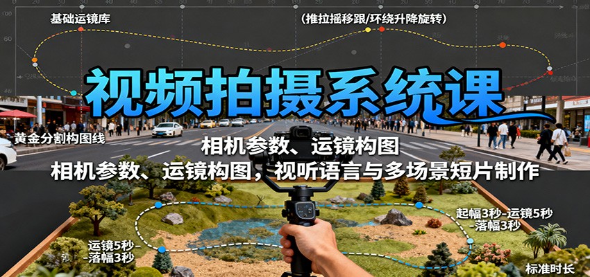 图片[1]客创社区-专注互联网轻资产资源整合与分享视频拍摄系统课：相机参数、运镜构图，视听语言与多场景短片制作客创社区-专注互联网轻资产资源整合与分享客创社区-专注互联网轻资产资源整合与分享