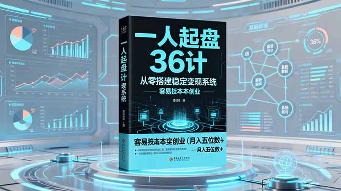 一人起盘36计:从零搭建稳定变现系统,实现低成本创业,月入五位数+Windows-安卓-Mac-ios-实用-破解-软件-资源-教程-分享-资源鱼