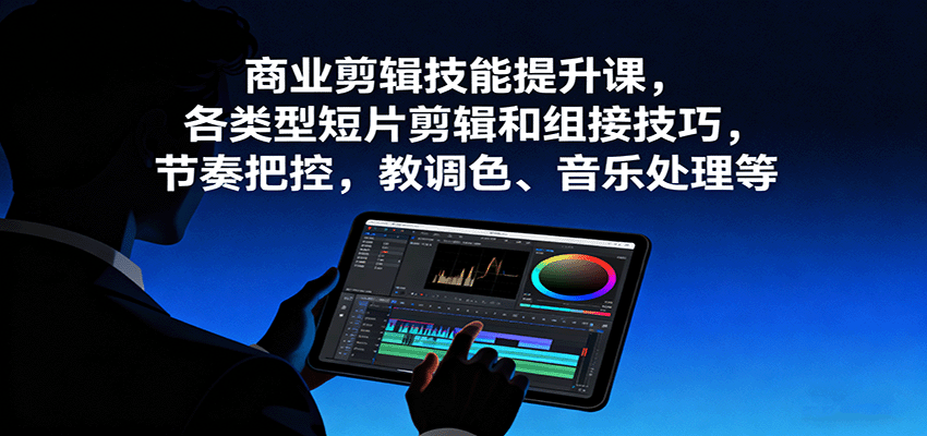 图片[1]客创社区-专注互联网轻资产资源整合与分享商业剪辑技能提升课，各类型短片剪辑和组接技巧，节奏把控，教调色、音乐处理等客创社区-专注互联网轻资产资源整合与分享客创社区-专注互联网轻资产资源整合与分享