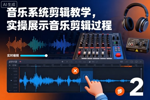 音乐系统剪辑教学,实操展示音乐剪辑过程Windows-安卓-Mac-ios-实用-破解-软件-资源-教程-分享-资源鱼